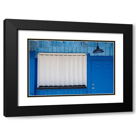 Beachtown Blues VI Black Modern Wood Framed Art Print with Double Matting by DeNardo, Laura