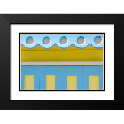Beachtown Blues VII Black Modern Wood Framed Art Print with Double Matting by DeNardo, Laura