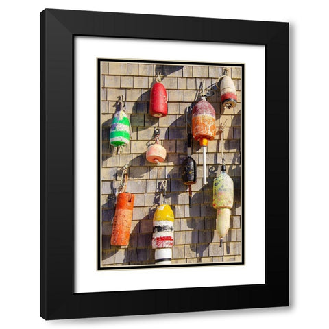 Coastal Trappings I Black Modern Wood Framed Art Print with Double Matting by DeNardo, Laura