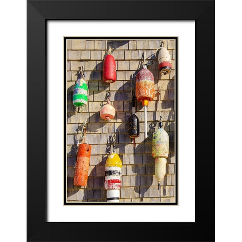 Coastal Trappings I Black Modern Wood Framed Art Print with Double Matting by DeNardo, Laura