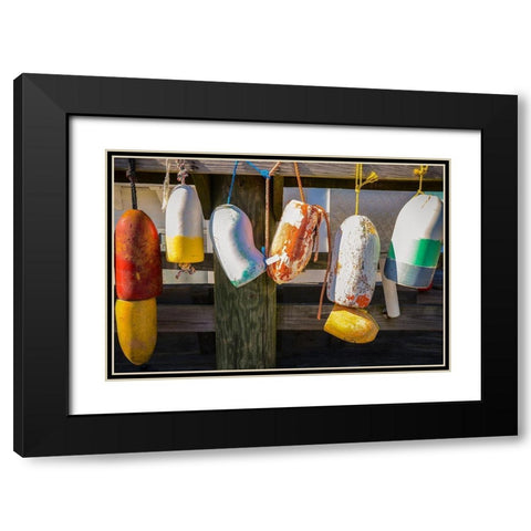 Coastal Trappings III Black Modern Wood Framed Art Print with Double Matting by DeNardo, Laura