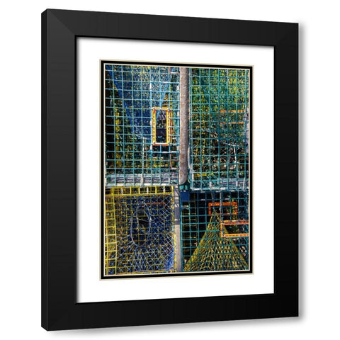 Coastal Trappings V Black Modern Wood Framed Art Print with Double Matting by DeNardo, Laura