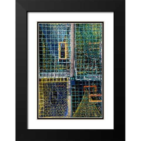 Coastal Trappings V Black Modern Wood Framed Art Print with Double Matting by DeNardo, Laura