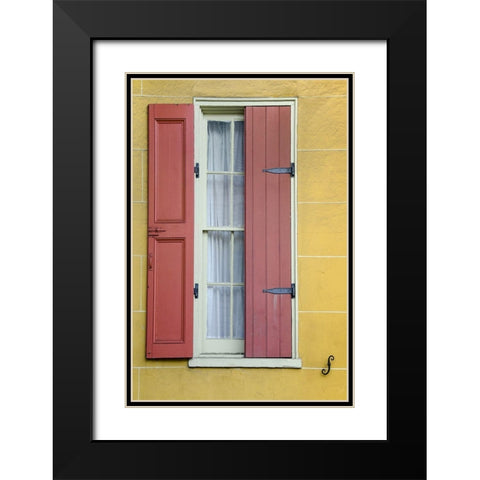 Pastel Windows II Black Modern Wood Framed Art Print with Double Matting by DeNardo, Laura
