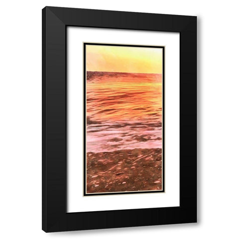 Days End II Black Modern Wood Framed Art Print with Double Matting by Saunders, Alonzo