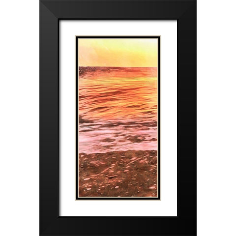 Days End II Black Modern Wood Framed Art Print with Double Matting by Saunders, Alonzo