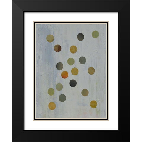Circles Too I Black Modern Wood Framed Art Print with Double Matting by Avondet, Natalie