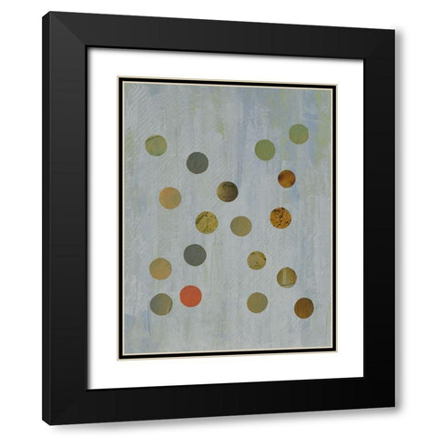 Circles Too II Black Modern Wood Framed Art Print with Double Matting by Avondet, Natalie