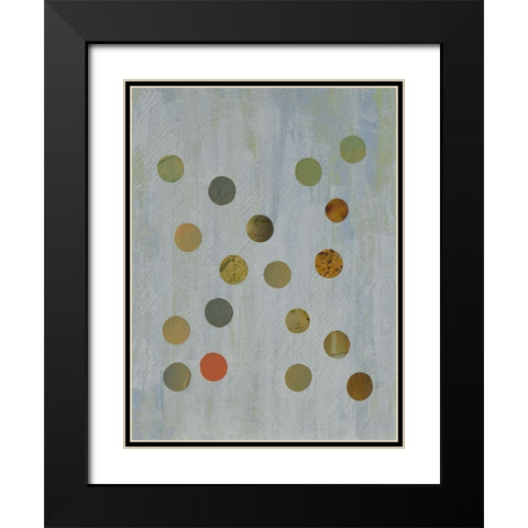 Circles Too II Black Modern Wood Framed Art Print with Double Matting by Avondet, Natalie
