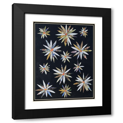 Starburst Too I Black Modern Wood Framed Art Print with Double Matting by Avondet, Natalie