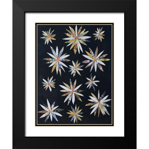 Starburst Too I Black Modern Wood Framed Art Print with Double Matting by Avondet, Natalie