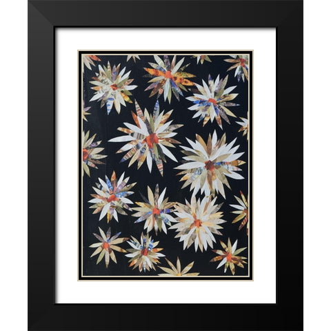 Starburst Too II Black Modern Wood Framed Art Print with Double Matting by Avondet, Natalie