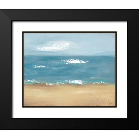 By the Beach II Black Modern Wood Framed Art Print with Double Matting by Reynolds, Jade