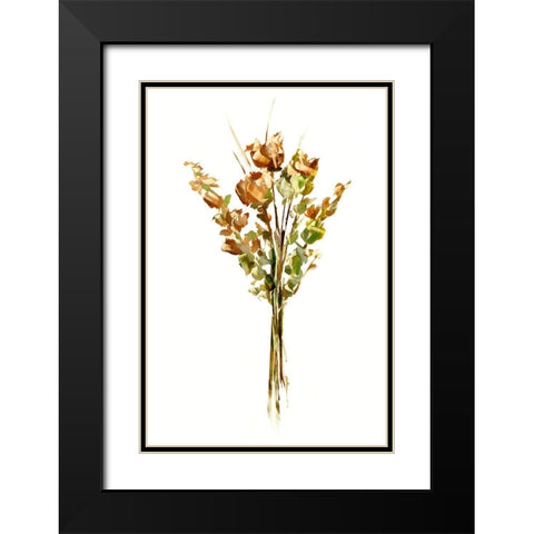 Autumn Roses I Black Modern Wood Framed Art Print with Double Matting by Harper, Ethan