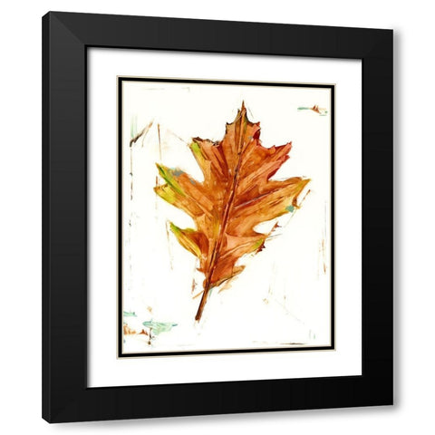 Autumn Leaf Study II Black Modern Wood Framed Art Print with Double Matting by Harper, Ethan