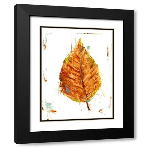 Autumn Leaf Study III Black Modern Wood Framed Art Print with Double Matting by Harper, Ethan