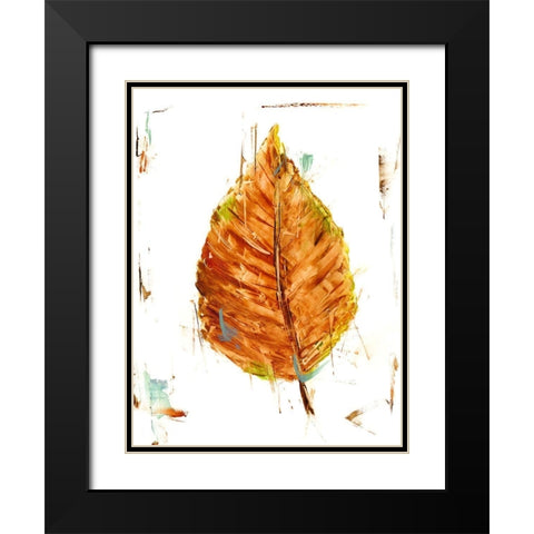 Autumn Leaf Study III Black Modern Wood Framed Art Print with Double Matting by Harper, Ethan
