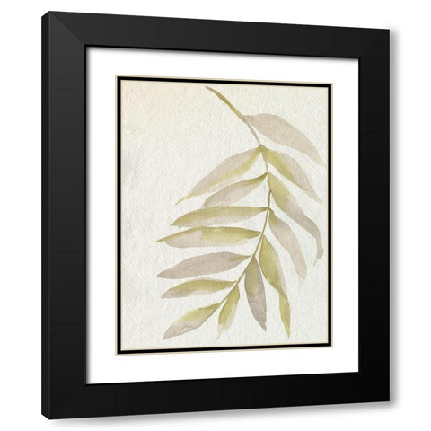 Whispering Palm I Black Modern Wood Framed Art Print with Double Matting by Goldberger, Jennifer