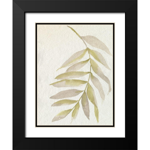 Whispering Palm I Black Modern Wood Framed Art Print with Double Matting by Goldberger, Jennifer