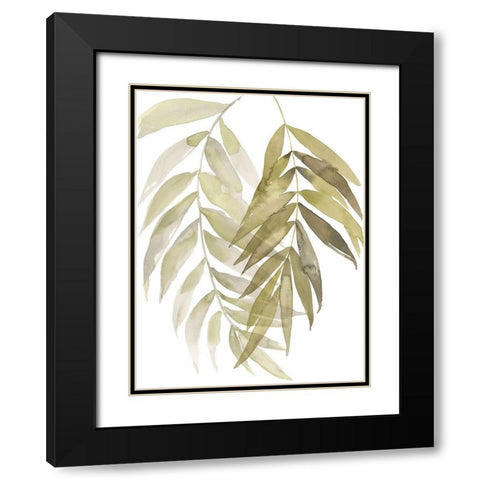 Palm Embrace I Black Modern Wood Framed Art Print with Double Matting by Goldberger, Jennifer