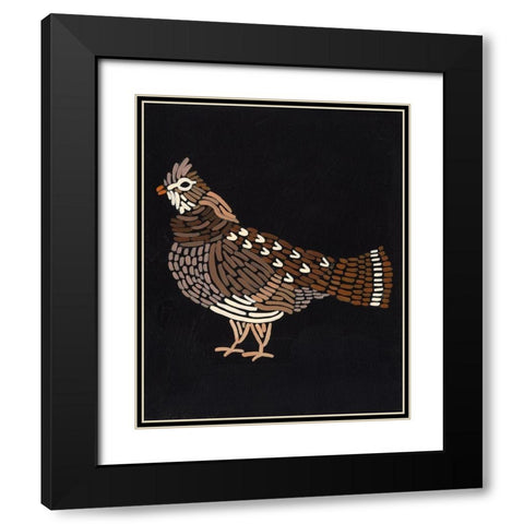 Forest Dweller VI Black Modern Wood Framed Art Print with Double Matting by Moore, Regina