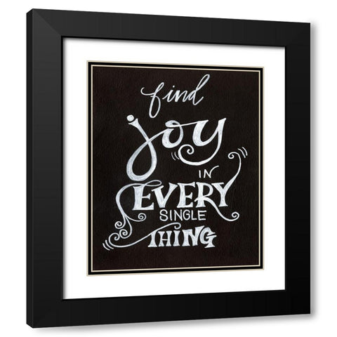 Inspired By I Black Modern Wood Framed Art Print with Double Matting by Moore, Regina