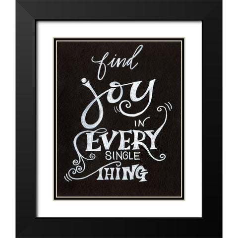 Inspired By I Black Modern Wood Framed Art Print with Double Matting by Moore, Regina
