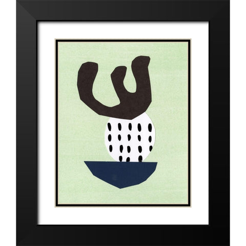 Quirks II Black Modern Wood Framed Art Print with Double Matting by Stramel, Renee W.