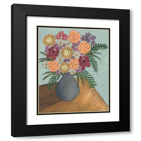 Table Arrangement II Black Modern Wood Framed Art Print with Double Matting by Moore, Regina