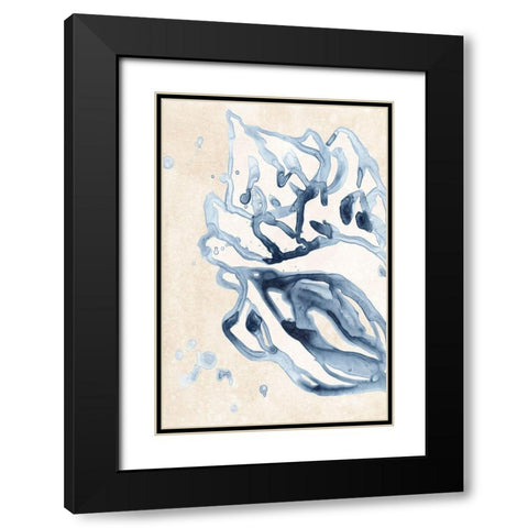 Water Shells II Black Modern Wood Framed Art Print with Double Matting by Vess, June Erica
