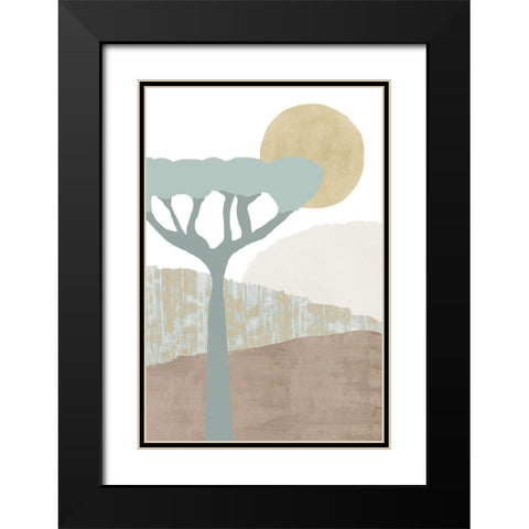 Ennerdale II Black Modern Wood Framed Art Print with Double Matting by Kouta, Flora