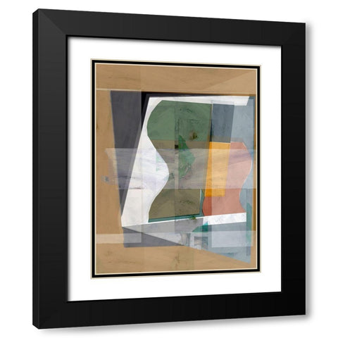 St. Ives 9 Black Modern Wood Framed Art Print with Double Matting by Cartissi