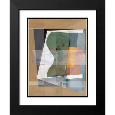 St. Ives 9 Black Modern Wood Framed Art Print with Double Matting by Cartissi
