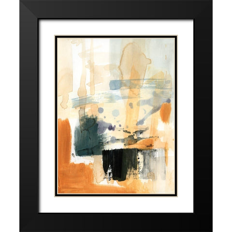 Seria III Black Modern Wood Framed Art Print with Double Matting by Barnes, Victoria