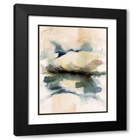 Winter Shoal II Black Modern Wood Framed Art Print with Double Matting by Barnes, Victoria