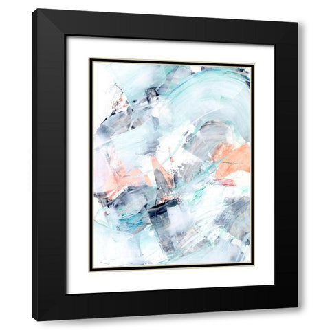 Marbled Candy I Black Modern Wood Framed Art Print with Double Matting by Harper, Ethan