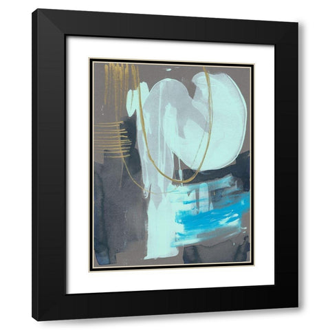 Swivel II Black Modern Wood Framed Art Print with Double Matting by Goldberger, Jennifer