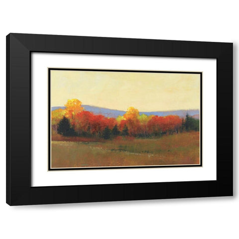 Changing Colors II Black Modern Wood Framed Art Print with Double Matting by OToole, Tim