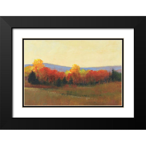 Changing Colors II Black Modern Wood Framed Art Print with Double Matting by OToole, Tim