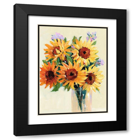 Fresh Cut Flowers I Black Modern Wood Framed Art Print with Double Matting by OToole, Tim