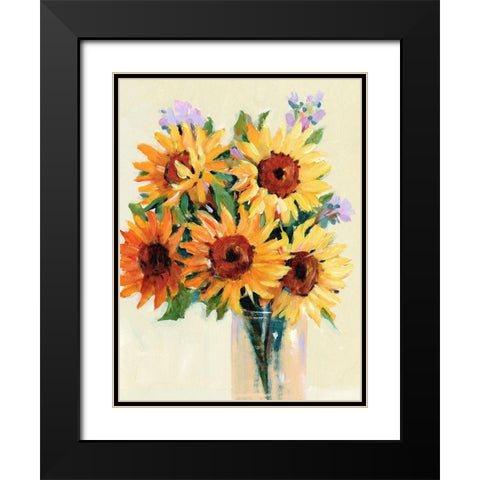 Fresh Cut Flowers I Black Modern Wood Framed Art Print with Double Matting by OToole, Tim