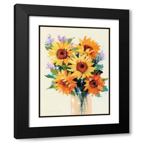 Fresh Cut Flowers II Black Modern Wood Framed Art Print with Double Matting by OToole, Tim