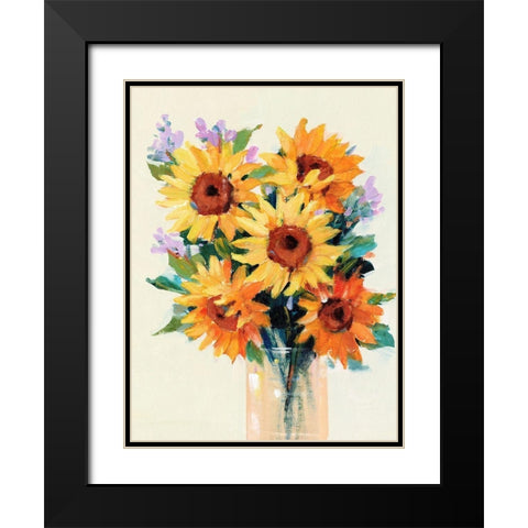 Fresh Cut Flowers II Black Modern Wood Framed Art Print with Double Matting by OToole, Tim