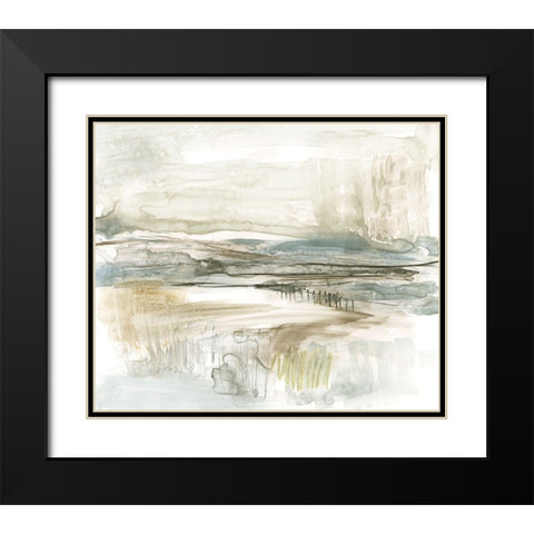 Stark Neutral Landscape II Black Modern Wood Framed Art Print with Double Matting by Goldberger, Jennifer