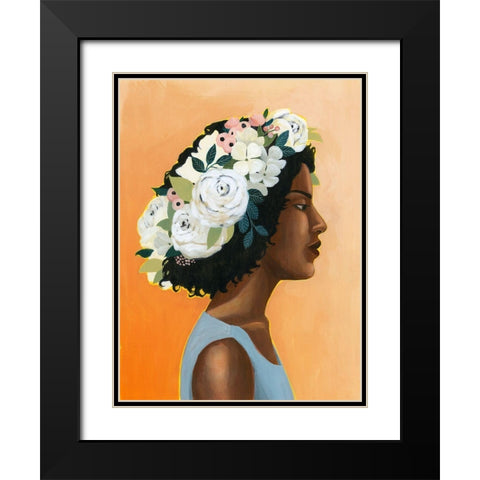 Modern Laurel I Black Modern Wood Framed Art Print with Double Matting by Popp, Grace