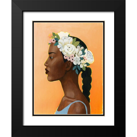 Modern Laurel II Black Modern Wood Framed Art Print with Double Matting by Popp, Grace