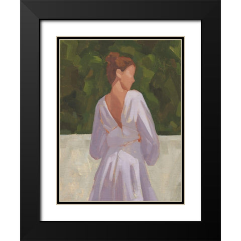 In the Garden II Black Modern Wood Framed Art Print with Double Matting by Green, Jacob