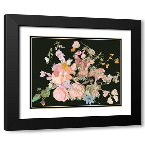 Blooming in the Dark I Black Modern Wood Framed Art Print with Double Matting by Wang, Melissa