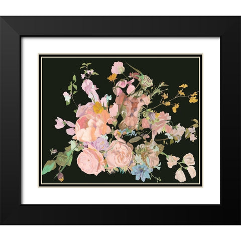 Blooming in the Dark I Black Modern Wood Framed Art Print with Double Matting by Wang, Melissa