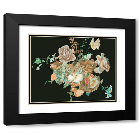 Blooming in the Dark III Black Modern Wood Framed Art Print with Double Matting by Wang, Melissa